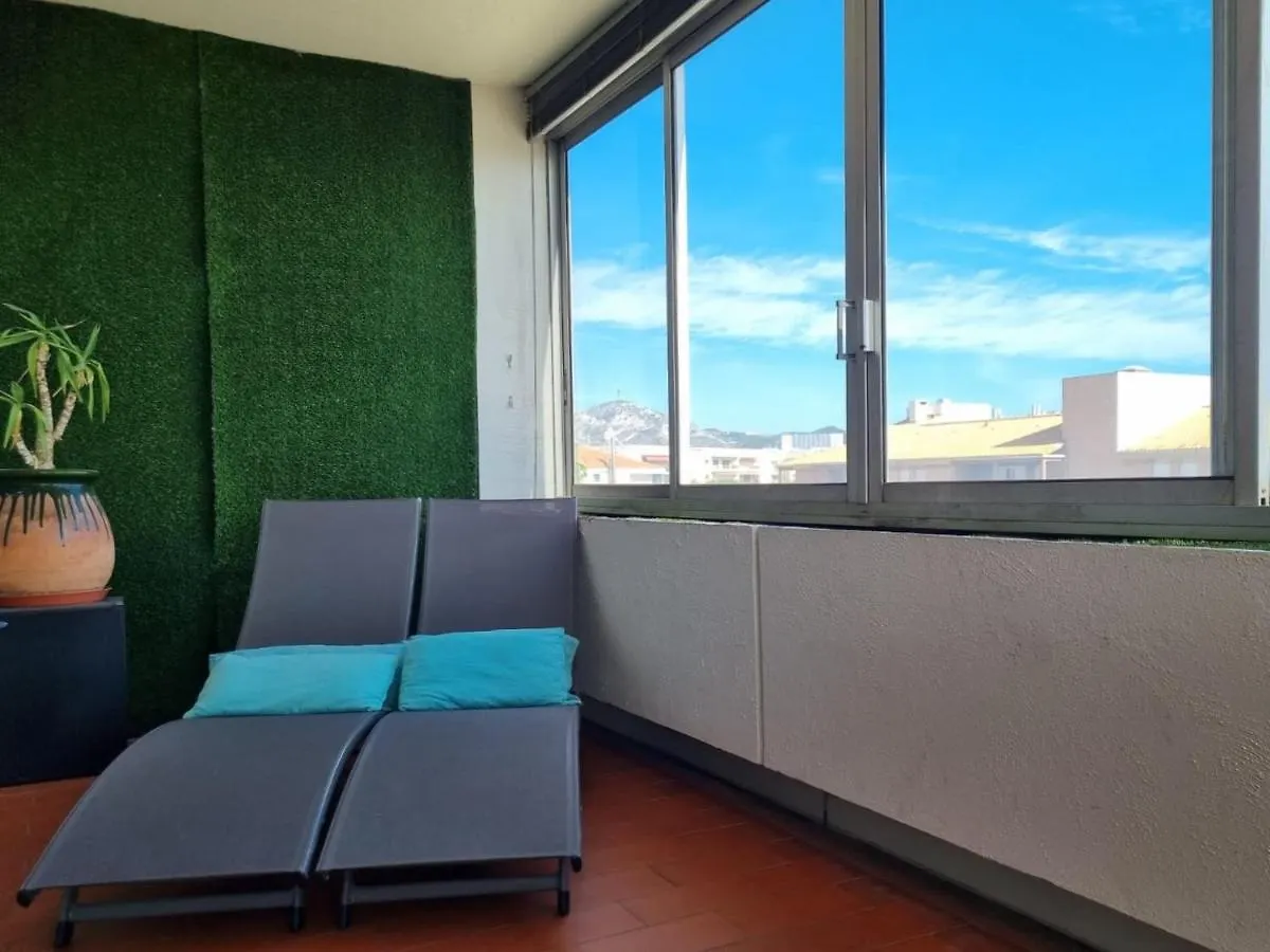 公寓 Spacieux Appartement Vue Mer Panoramique & Parking 马赛